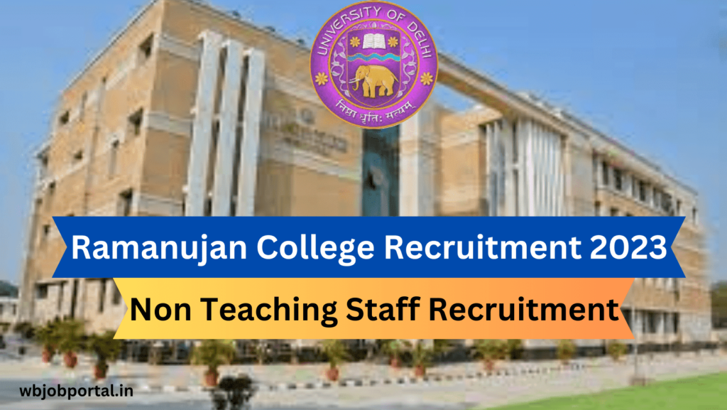 Ramanujan College Recruitment 2023