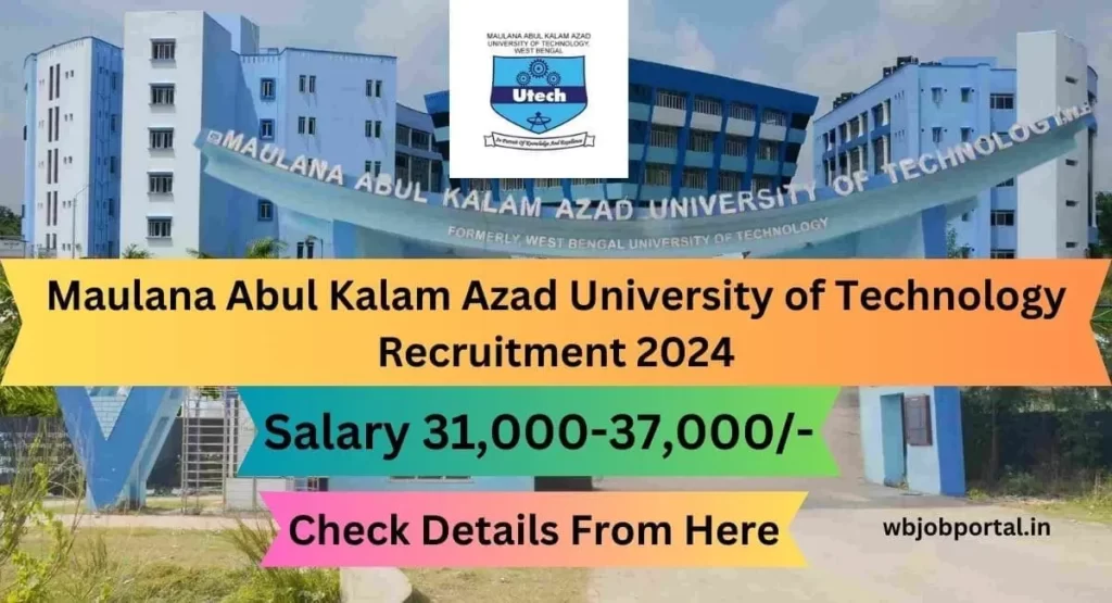 Maulana Abul Kalam Azad University of Technology West Bengal Recruitment 2024