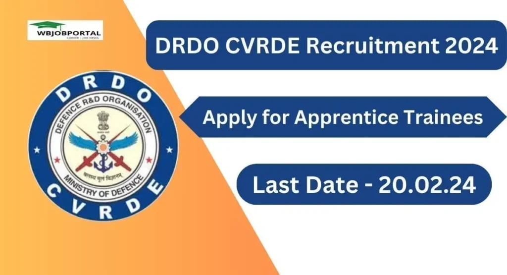 DRDO CVRDE Recruitment 2024 