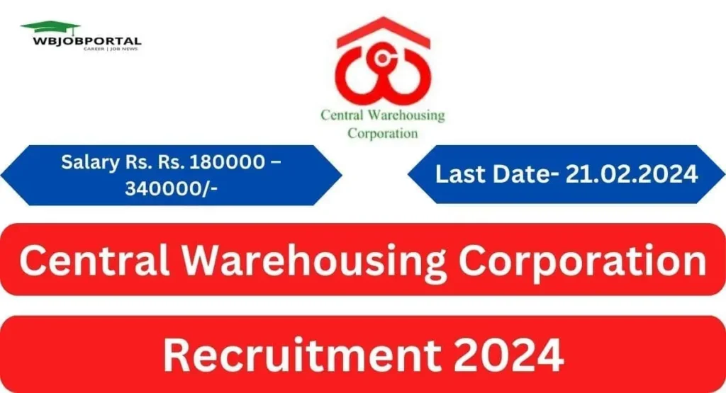 CWC Recruitment 2024 Salary Up To 340000, Check How To Apply Wbjobportal