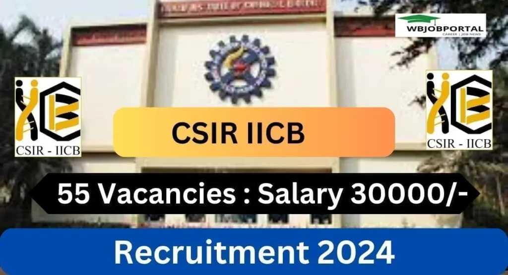 CSIR IICB Recruitment 2024